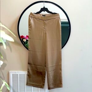 NWT Talbots Wide Leg Gold Pants/Trousers